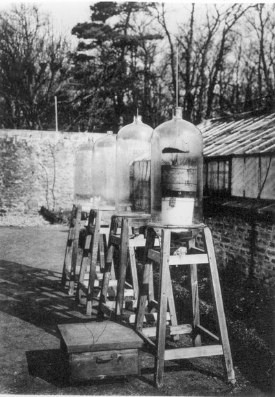 Cloches utilisées pour étudier l